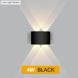 Led Wall Light Outdoor Waterproof Modern Nordic Style Indoor Lamps Living Room Porch Garden Lamp 2W