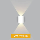 Led Wall Light Outdoor Waterproof Modern Nordic Style Indoor Lamps Living Room Porch Garden Lamp 2W