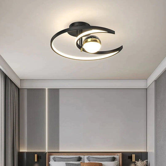 Light Luxury Romantic Starry Sky Bedroom Ceiling Lamp Moon LED Lamp Ceiling