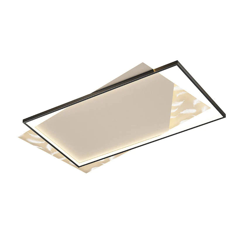 Wohnzimmer Lampe Led Licht Luxus Moderne Kreative Feder Decke Lampe Rechteckige Halle Lampe