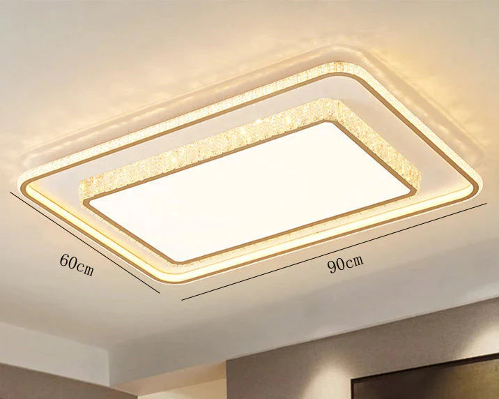 Wohnzimmerlampe Einfache Atmosphäre LED Deckenkristall Schlafzimmerlampe