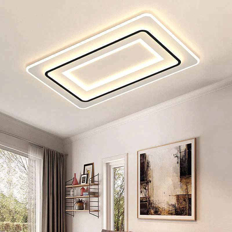 Living Room Lamps Modern Simple Atmosphere Rectangular Led Ceiling Lamp Ceiling