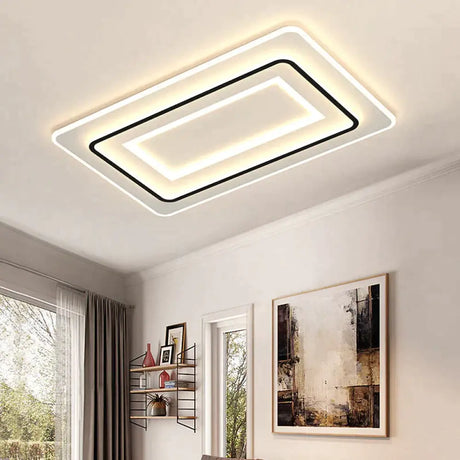 Living Room Lamps Modern Simple Atmosphere Rectangular Led Ceiling Lamp Ceiling
