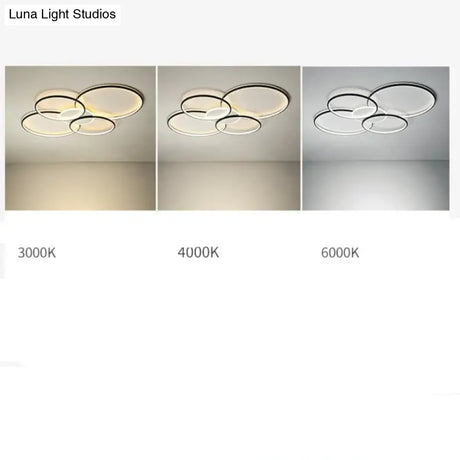 Living Room Main Lamp Atmospheric Hall Lamp Minimalist Circular Ring Indoor Lamp Ceiling Lamp Ceiling