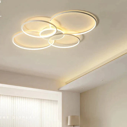 Living Room Main Lamp Atmospheric Hall Lamp Minimalist Circular Ring Indoor Lamp Ceiling Lamp Ceiling