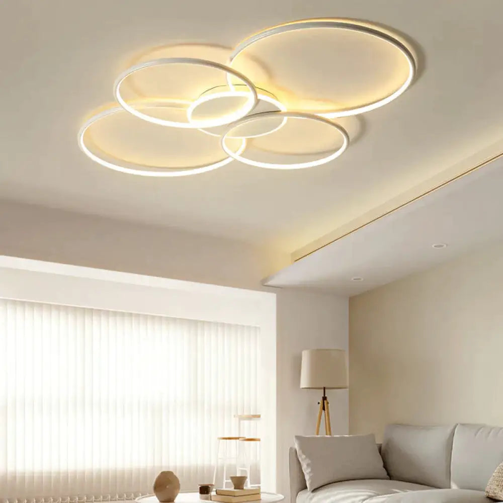 Living Room Main Lamp Atmospheric Hall Lamp Minimalist Circular Ring Indoor Lamp Ceiling Lamp Ceiling
