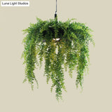 Loft Style Metal Pendant Lighting With Donut Design | 1-Bulb Hanging Ceiling Light For Balcony