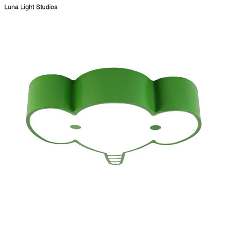 Lovely Metal Elephant Ceiling Lamp For Kindergarten And Nursing Rooms