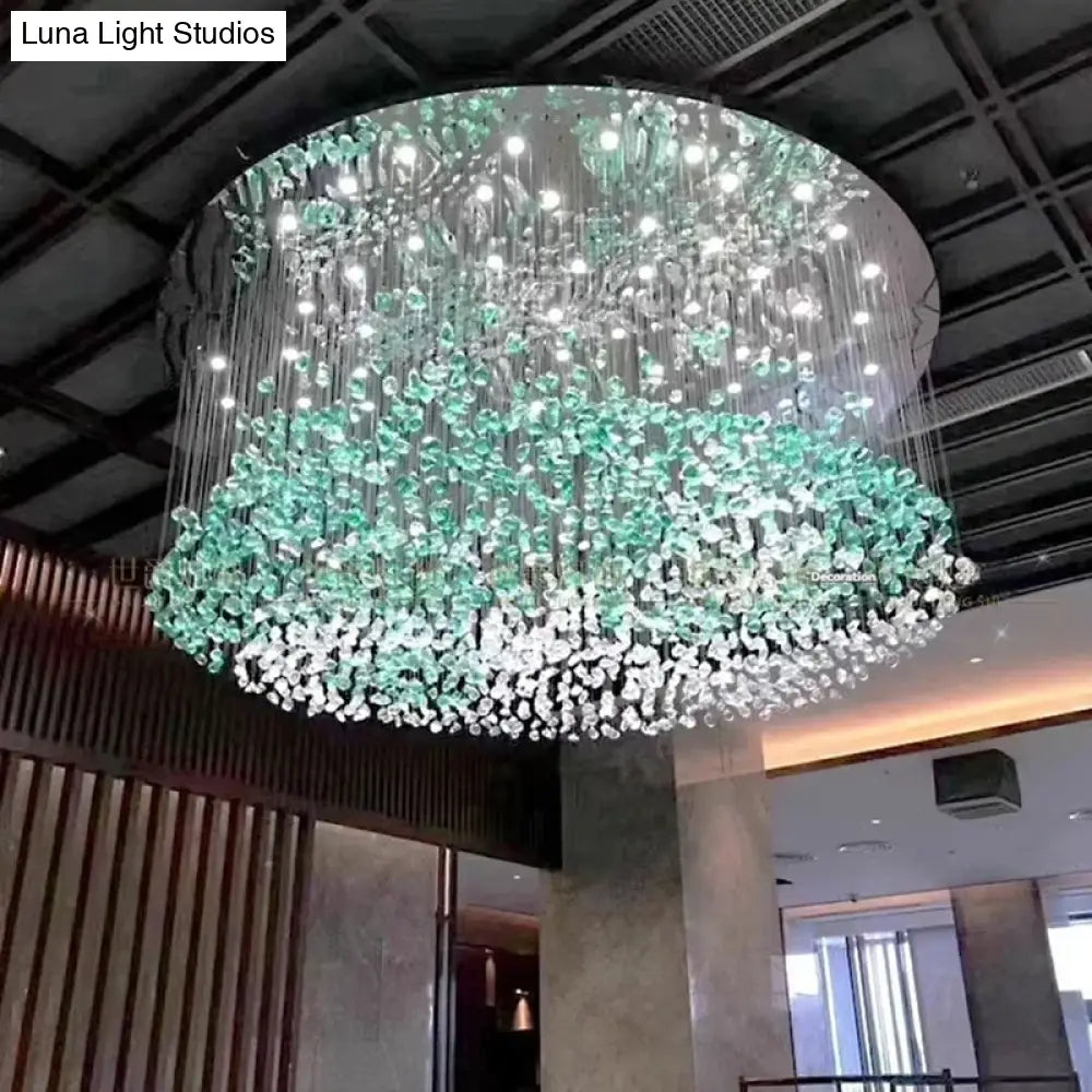 Lunaria Crystal Stone Chandelier – Grand Luxury Ceiling Lighting