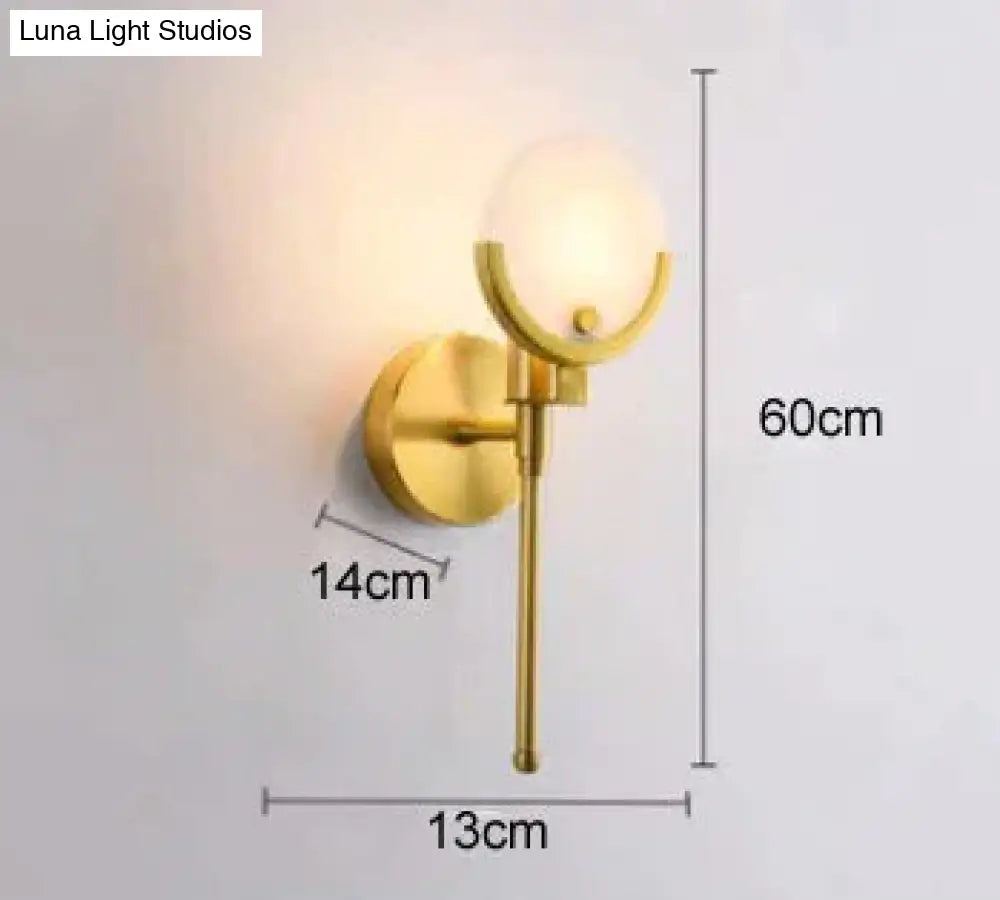 Luxury Bedside Aisle Bedroom All copper Wall Lamp Copper Wall Lamps