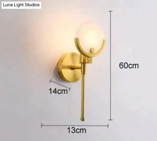 Luxury Bedside Aisle Bedroom All copper Wall Lamp Copper Wall Lamps