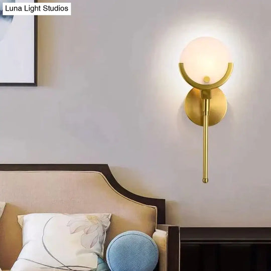 Luxury Bedside Aisle Bedroom All-Copper Wall Lamp Copper Lamps