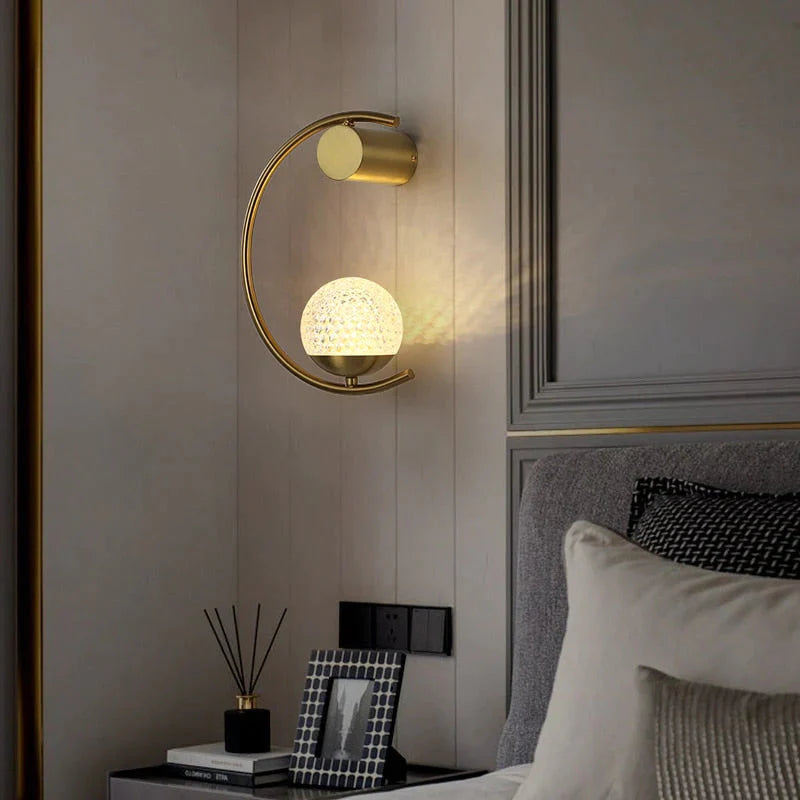 Luxuriöse, kreative LED-Nachttisch-Wandlampe