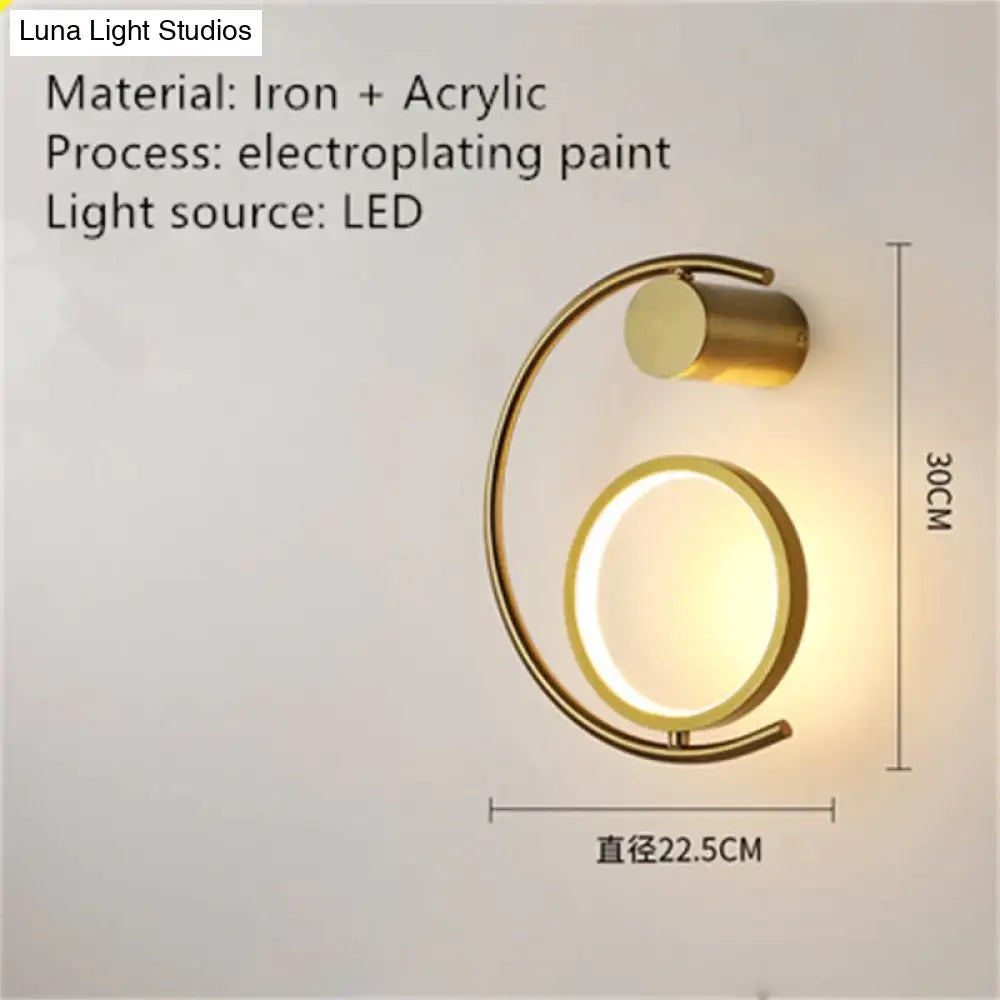 Luxury Creative Led Bedside Wall Lamp A / Warm White (2700-3500K) Wall Light