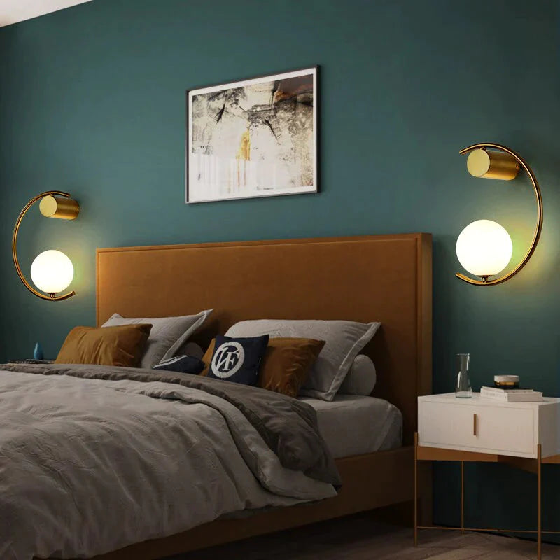 Luxuriöse, kreative LED-Nachttisch-Wandlampe