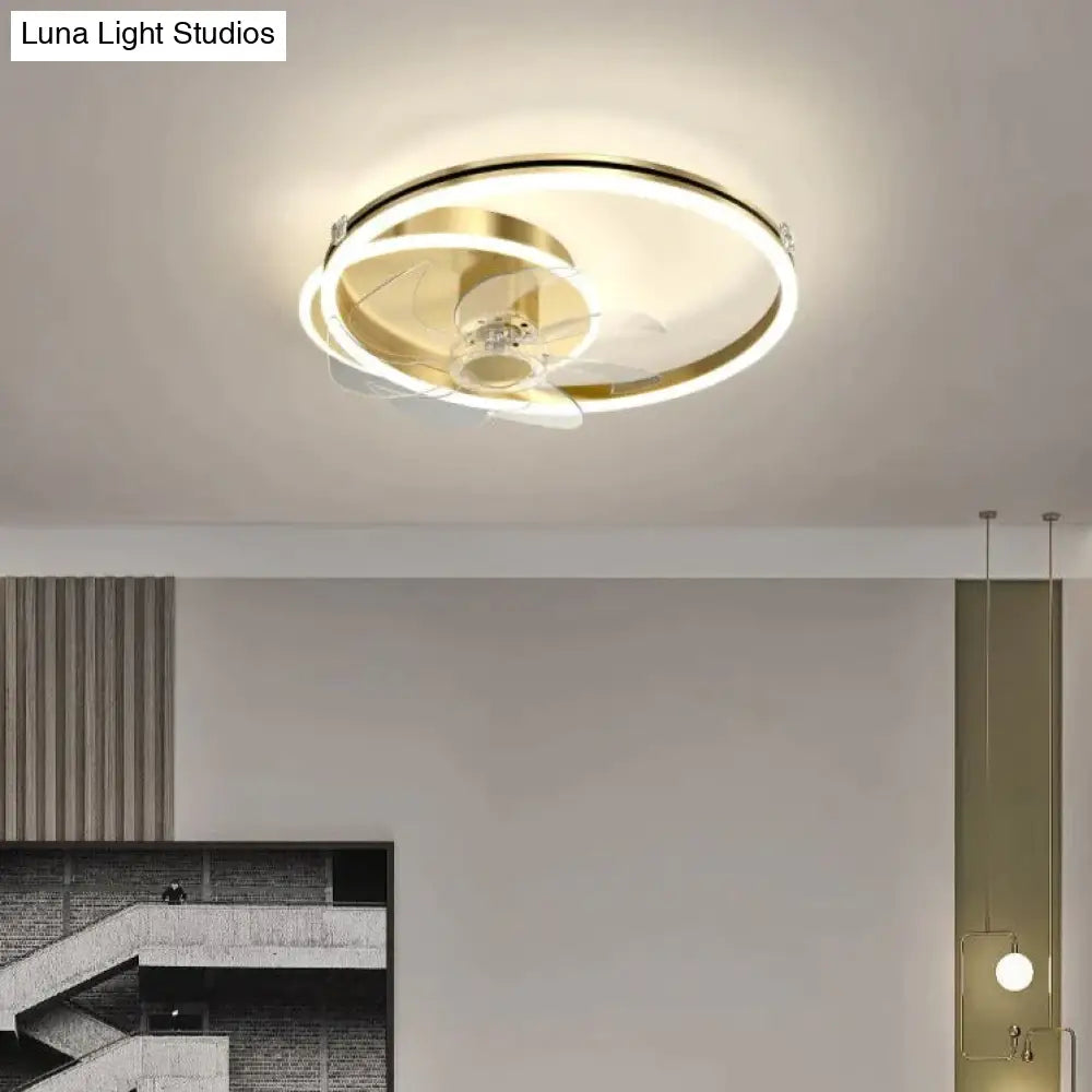 Luxury Fan Living Room Round Ceiling Lamp Simple Lamps Ceiling