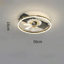 Luxury Fan Living Room Round Ceiling Lamp Simple Lamps Black / A / Stepless dimming Ceiling