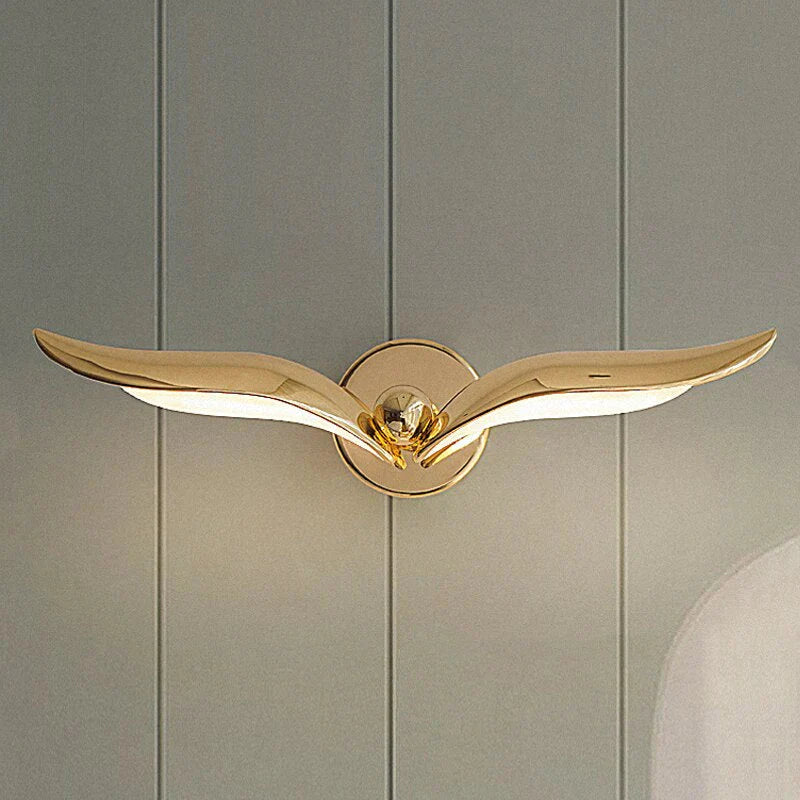 Luxuriöse minimalistische kreative Möwenwandlampe für Schlafzimmer Wohnzimmer Hintergrundwandleuchte