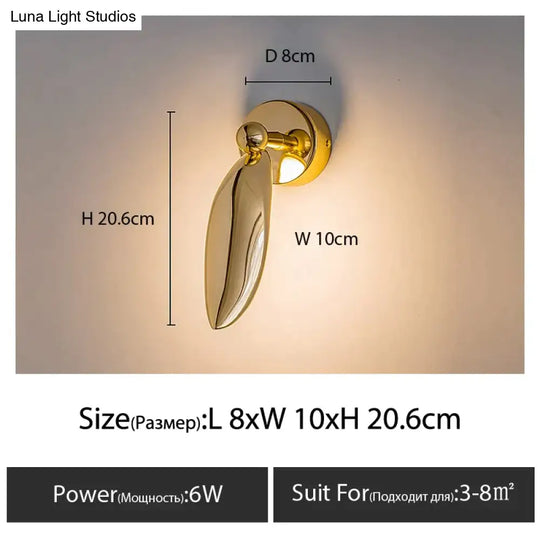 Luxury Minimalist Creative Seagull Wall Lamp For Bedroom Living Room Background Light 1 / Warm Light