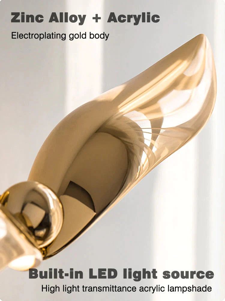 Luxuriöse minimalistische kreative Möwenwandlampe für Schlafzimmer Wohnzimmer Hintergrundwandleuchte