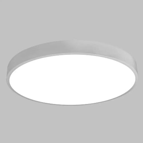 Macaron Acrylic Round Flushmount Ceiling Lights For Living Room White / 12’