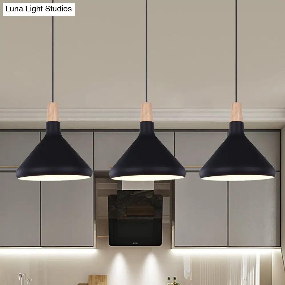 Macaron Aluminum Pendant Light - Flask Shape | Single Kitchen Dinette Drop Lamp In Gold/Blue/Pink &