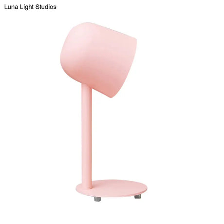 Macaron Loft Desk Lamp - Kindergarten Dormitory Cup Light Sleek Metal Design