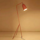 Macaron Loft Metal Floor Light With Domed Shade - One Bulb Candy Color Perfect For Meeting Rooms