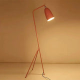Macaron Loft Metal Floor Light With Domed Shade - One Bulb Candy Color Perfect For Meeting Rooms