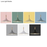 Macaron Style Geometric Pendant Light - Modern Metal Hanging Fixture For Dining Room