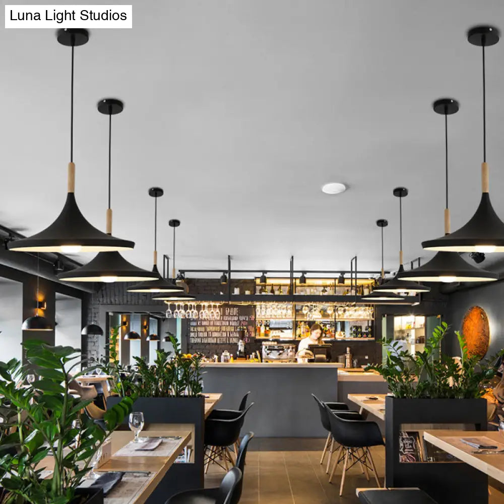 Macaron Style Geometric Pendant Light - Modern Metal Hanging Fixture For Dining Room