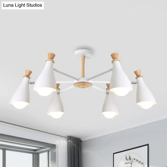 Macaron Style Metal Bottle Chandelier - Ideal For Living Room And Nursery Stylish Hanging Light
