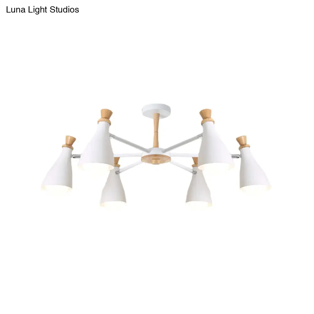 Macaron Style Metal Bottle Chandelier - Ideal For Living Room And Nursery Stylish Hanging Light