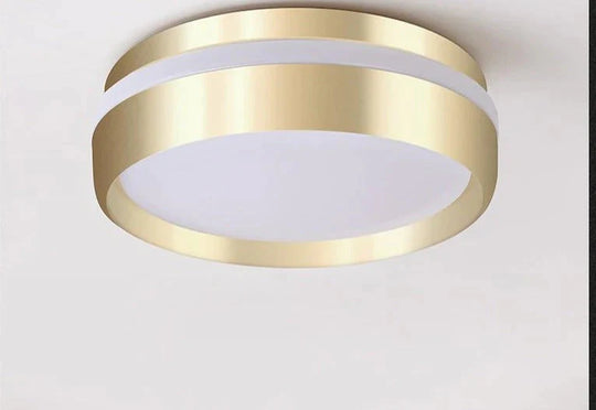 Mara - Moderne minimalistische Gateway-Deckenleuchte, rund, goldfarben, kleine LED