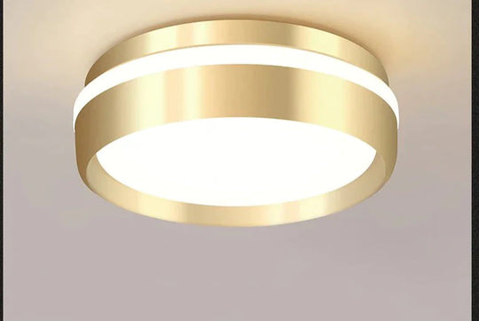 Mara - Moderne minimalistische Gateway-Deckenleuchte, rund, goldfarben, kleine LED