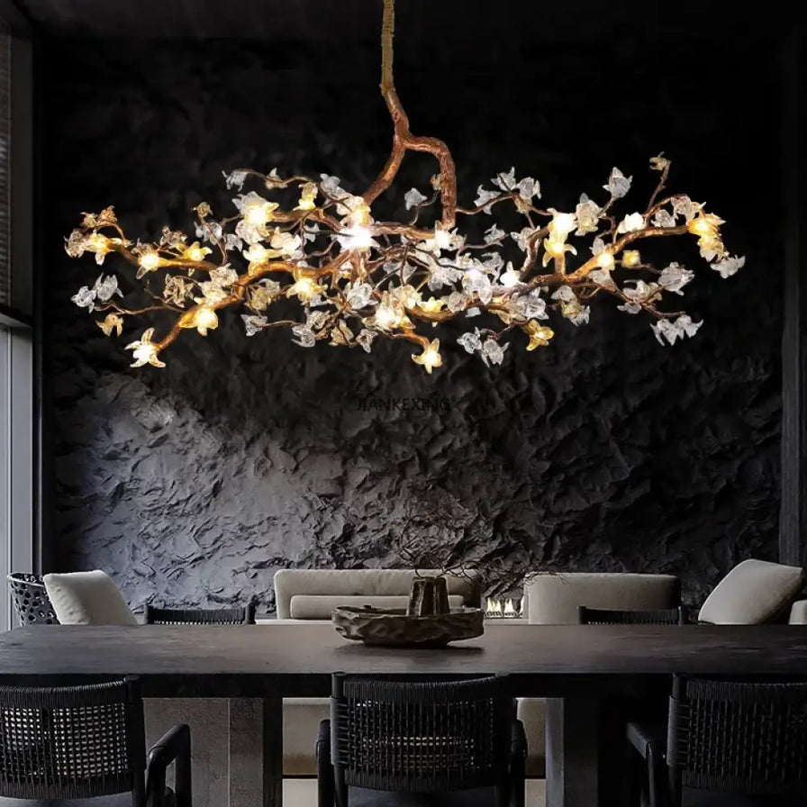 Maravelle Copper Branch Chandelier – Retro Luxury Pendant Light