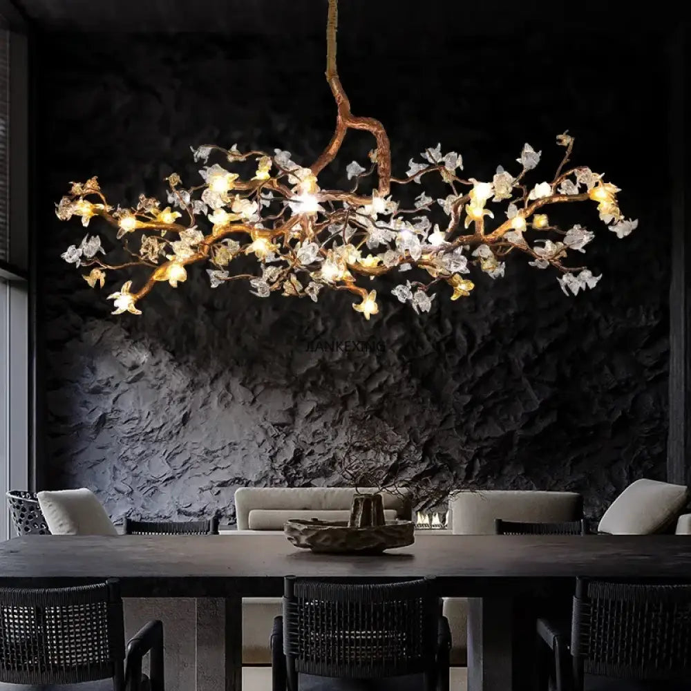 Maravelle Copper Branch Chandelier – Retro Luxury Pendant Light