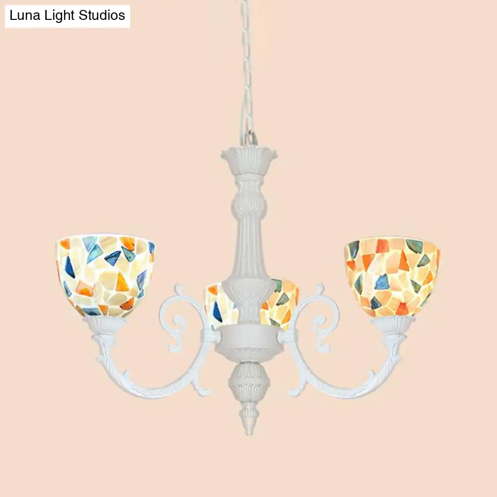 Mediterranean Style Shell Chandelier With 3/5/8 Lights: Perfect For Living Room Décor 3 /