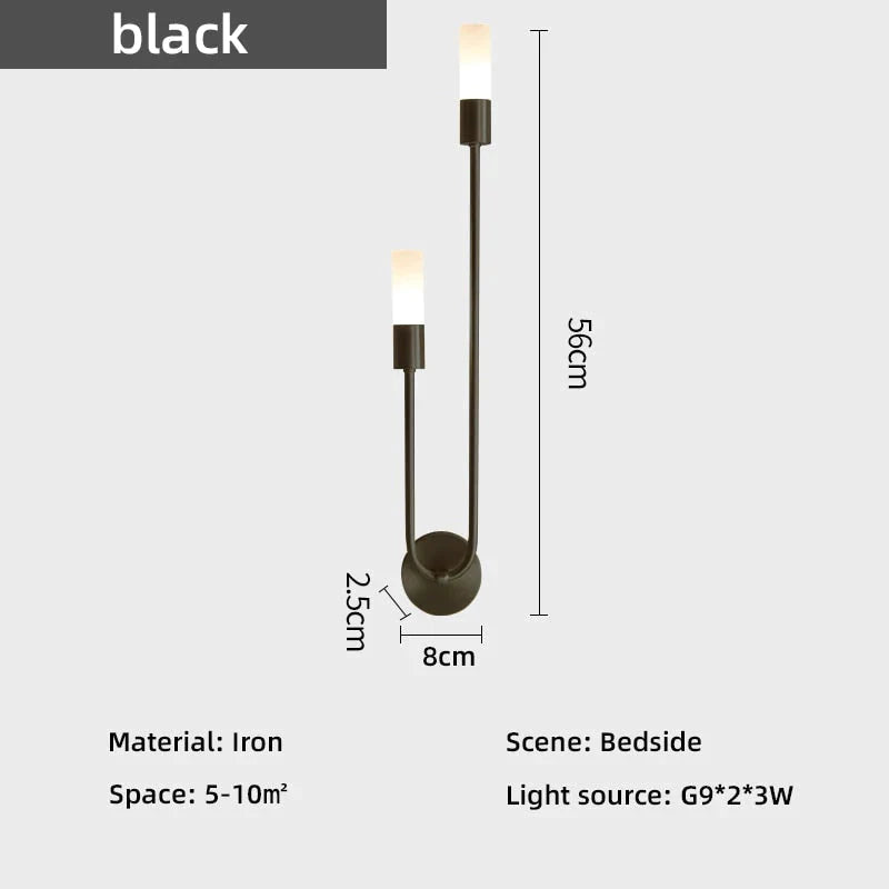 Meral – Moderne minimalistische LED-Nachttisch-Wandleuchte