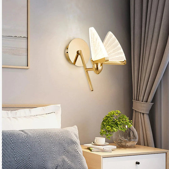 Merve - Nordische kreative bunte Schmetterlings-LED-Wandlampe
