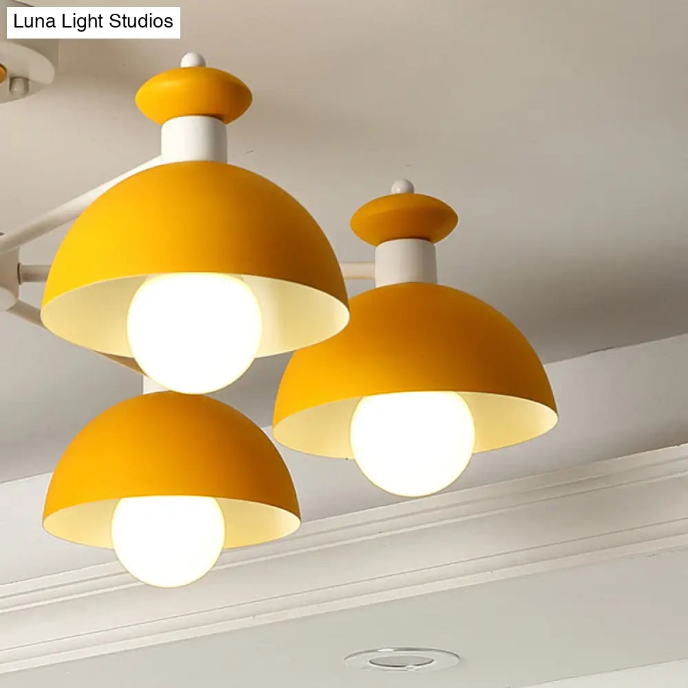 Metal Art Deco Conical Shade Dining Room Ceiling Pendant Light