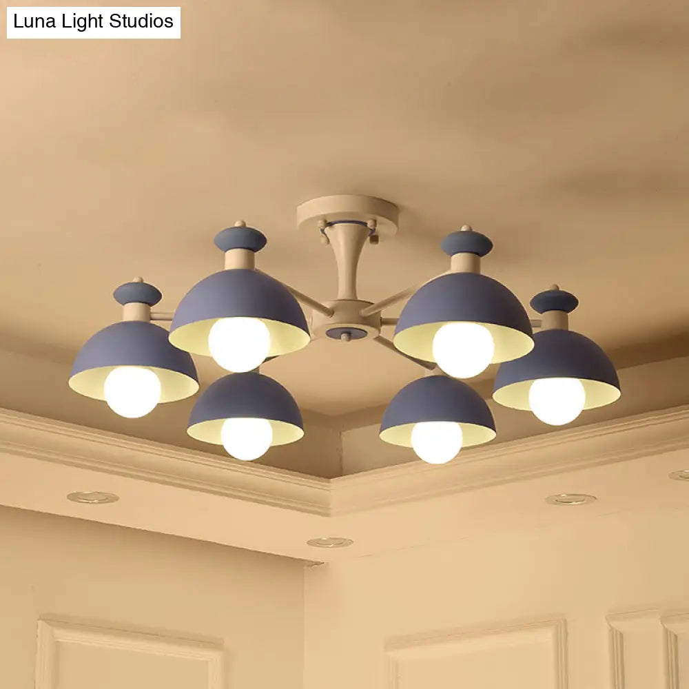 Metal Art Deco Conical Shade Dining Room Ceiling Pendant Light