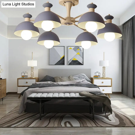 Metal Art Deco Conical Shade Dining Room Ceiling Pendant Light