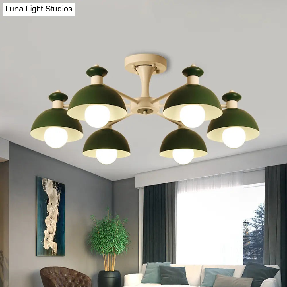 Metal Art Deco Conical Shade Dining Room Ceiling Pendant Light