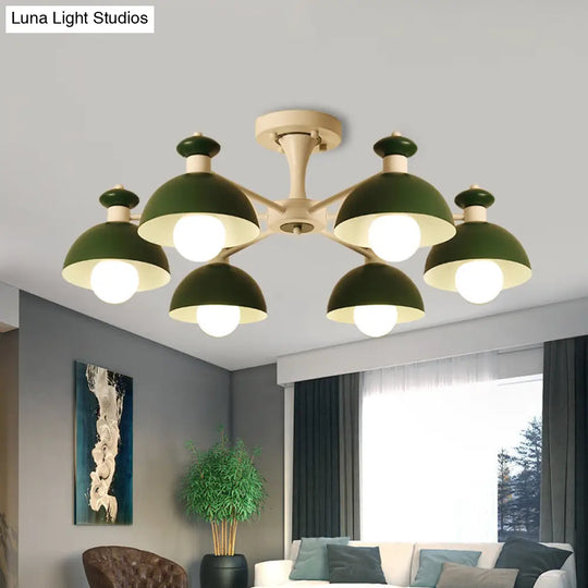 Metal Art Deco Conical Shade Dining Room Ceiling Pendant Light