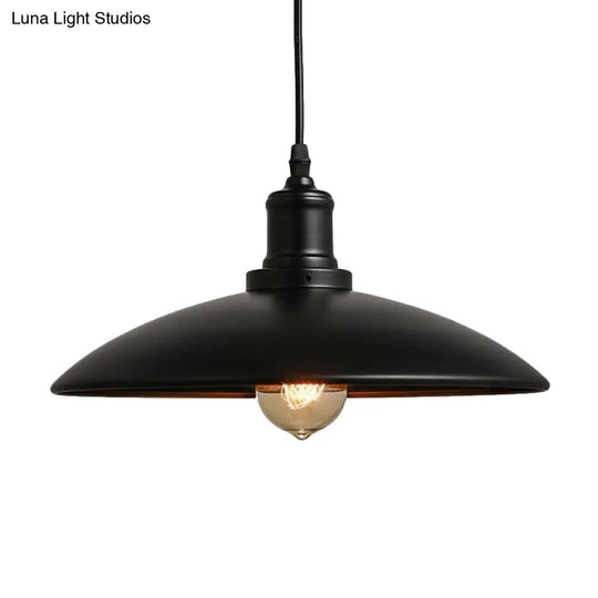 Metal Pendulum Hanging Lamp Kit - Farmhouse-Inspired 1-Light Dining Room Lighting