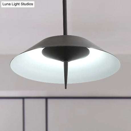 Metal Nordic Style Pendant Light - Black/Copper/Gold Cone Shade Perfect For Dining Rooms
