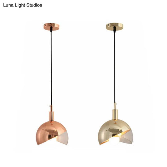 Metal Pendant Lamp - Modern 1-Head Ceiling Light For Dining Room