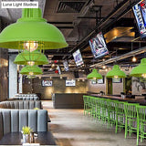 Metal Pendant Light With Cage Guard For Commercial Settings