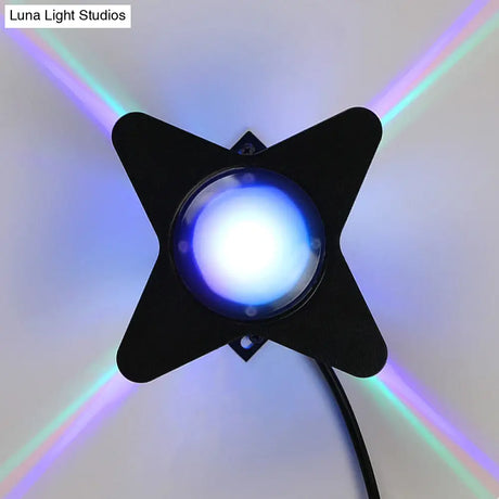 Metallic Rgb Color Changing Outdoor Wall Lamp For Modern Décor